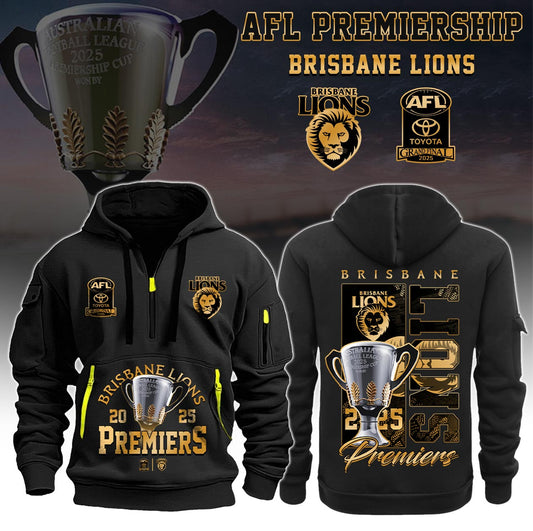 .    Brisbane Lions - AFL 2025 Champions Hoodie Ver 3